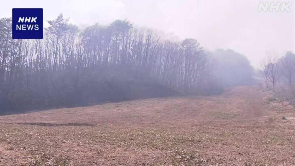 【広島】広島県安芸太田町の山林火災　町が11世帯17人に避難指示